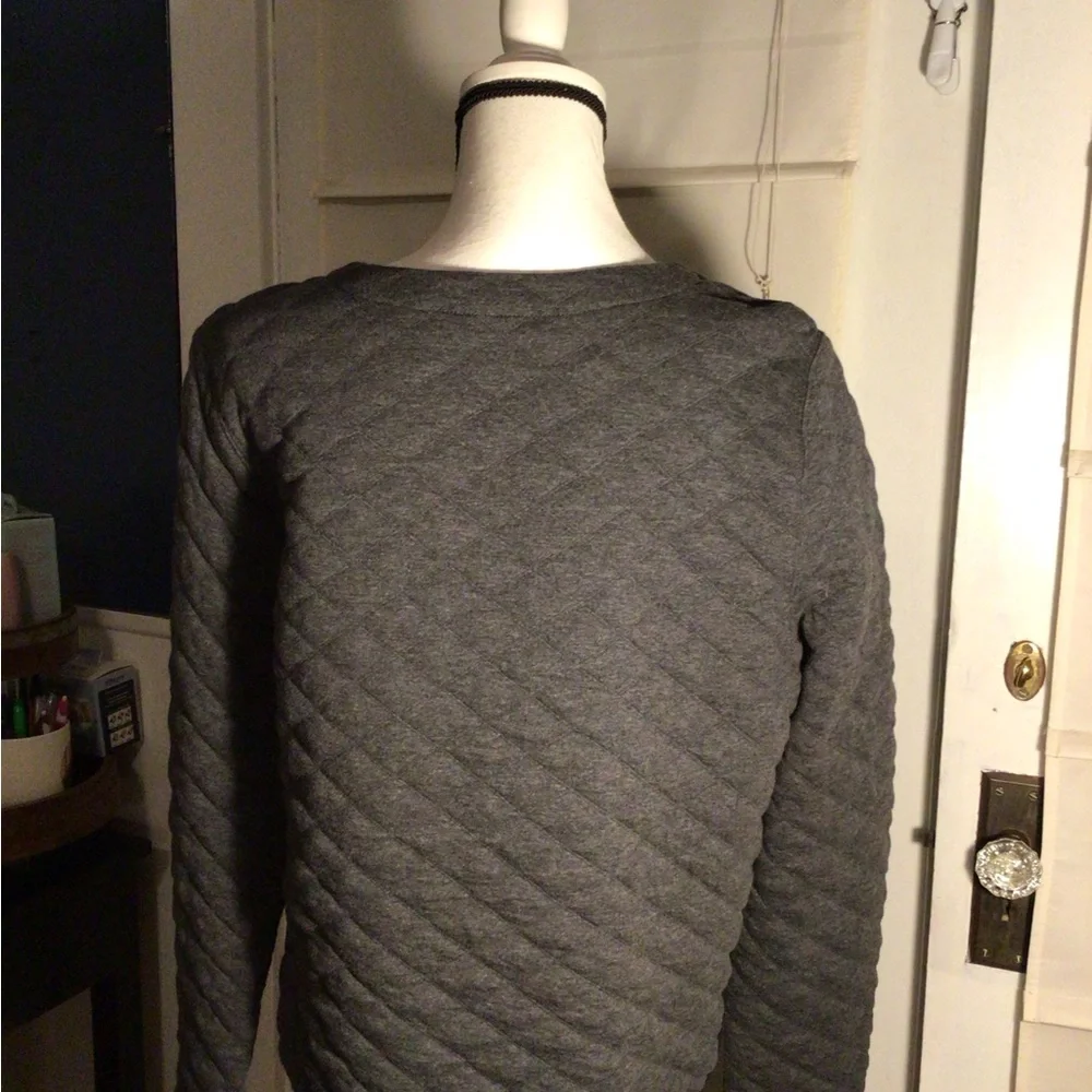 J. Crew Charcoal Knit Top